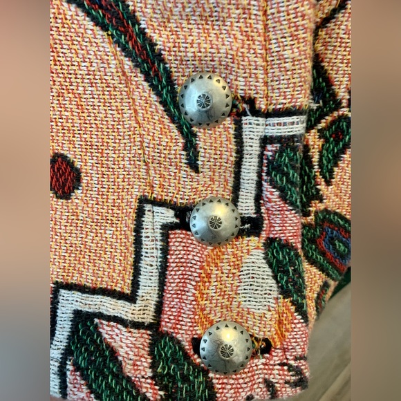 Laguna Casuals vintage 1990s tapestry jacket with geckos 🦎 size Medium - Picture 9 of 9